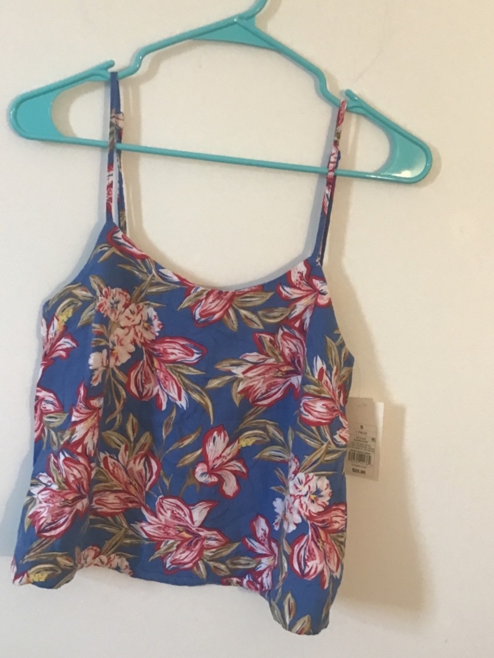Linen Blend Camisole Tank Top Size Small